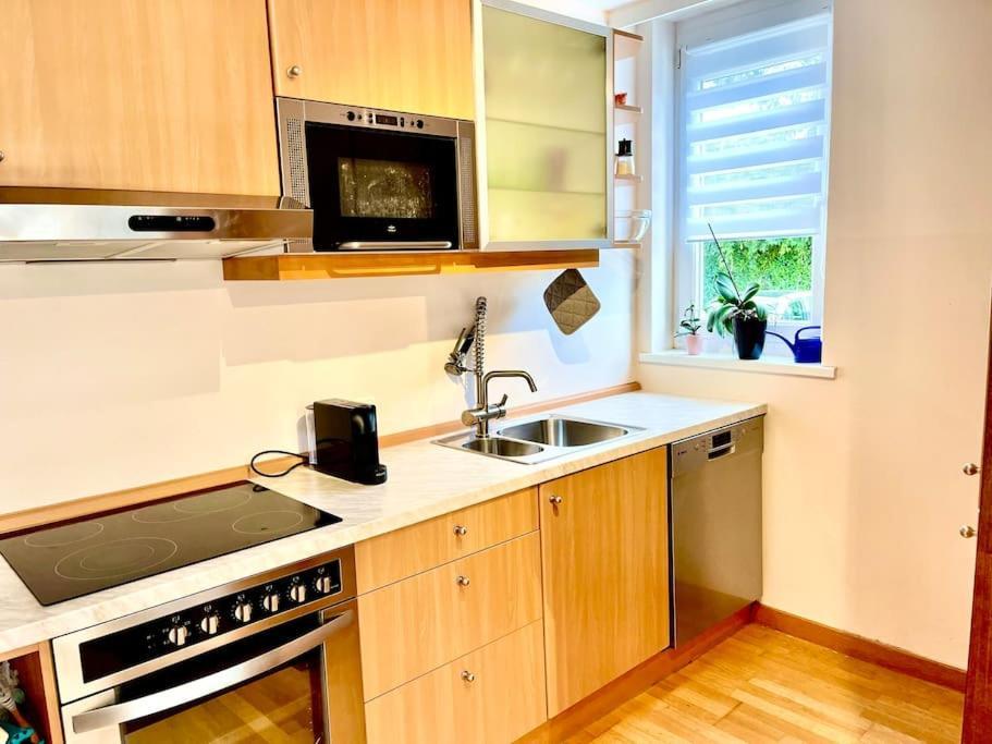 Schoene Wohnung Mit Eigenen Eingang Und Terrasse Gosseling Buitenkant foto